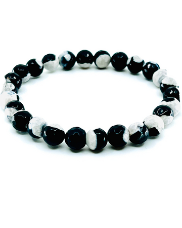 Fire Agate Beads Bracelet 8mm