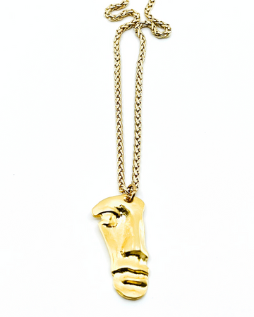 Gold Mask Pendant