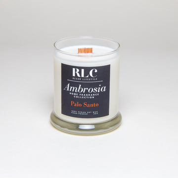 RLC Decor Lifestyle - Ambrosia Collection - Vegan Soy Palo Santo Candle - A Chicago-based lifestyle brand. We provide 100% Handpoured Vegan Soy Candles for home & small office, travel candles, home decor, and jewelry.