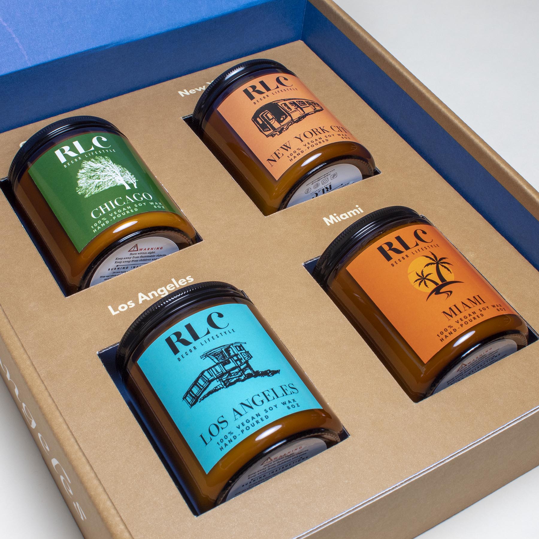 Scented City Candles Box Set