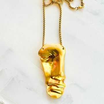 Mask Pendant Box Chain Necklace in Gold Filled, 3.6MM