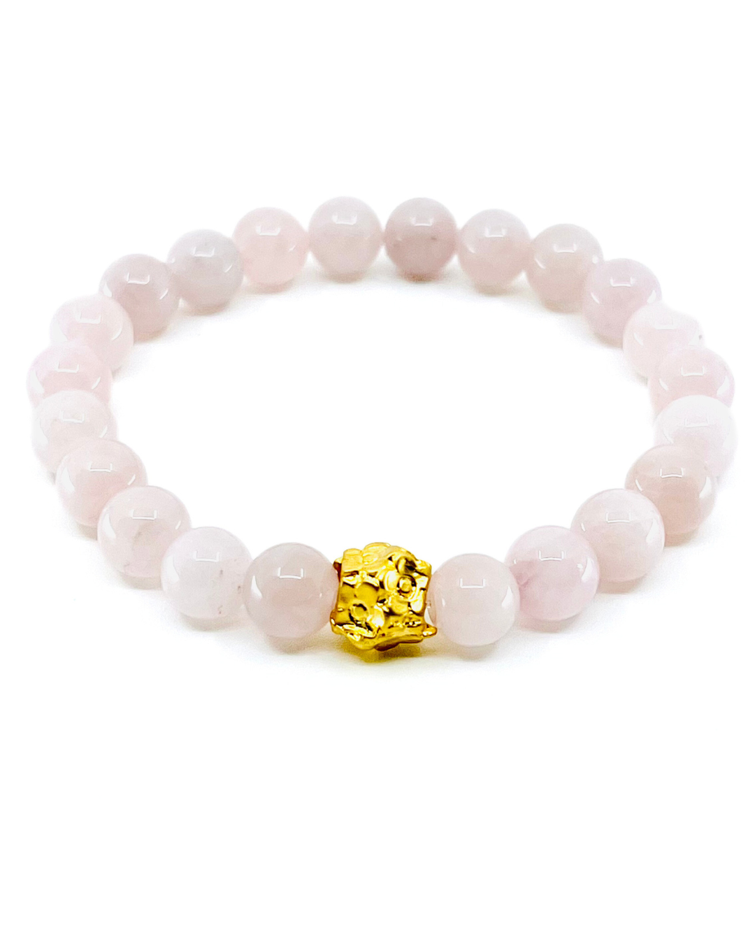 Rose Quartz Beads Bracelet 8mm