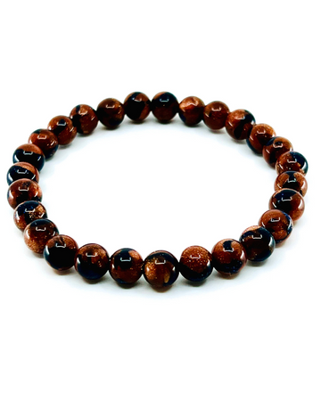 Mahogany Beads Bracelet 8mm
