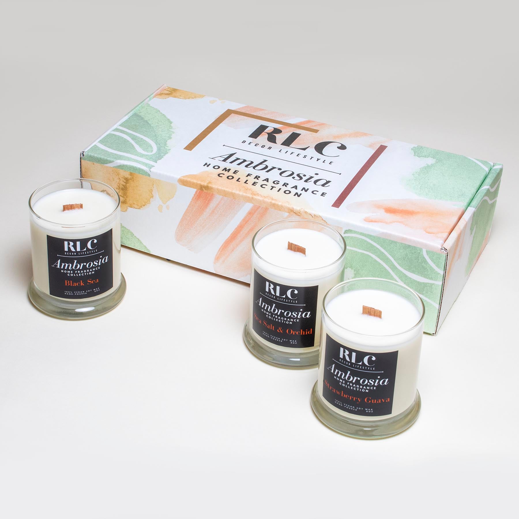 RLC Decor Lifestyle – Ambrosia Home Fragrance Collection Vegan Scented Candles