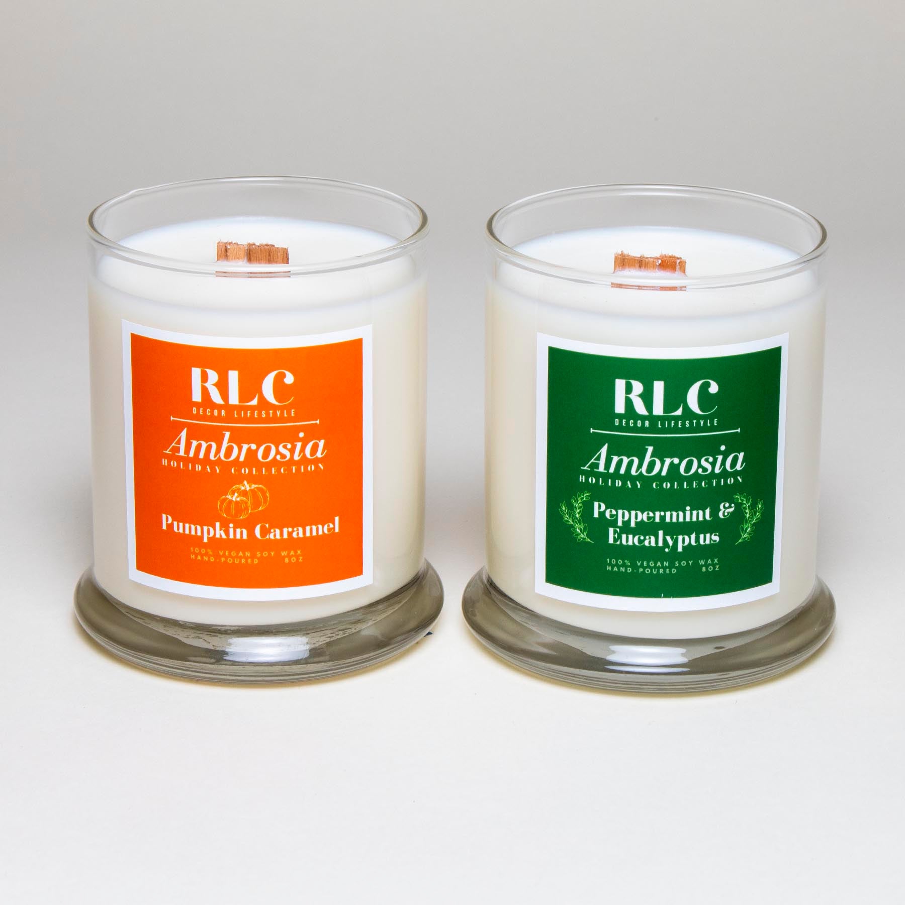 Candle lovers who love Pumpkin Caramel & Peppermint Eucalyptus scented candles will love this duo gift box set. This is a great holiday gift for gift-givers who are on the go! – RLC Decor Lifestyle