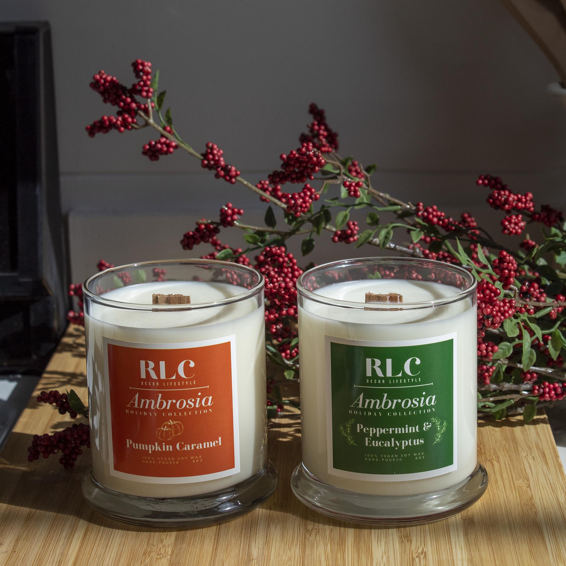 Candle lovers who love Pumpkin Caramel & Peppermint Eucalyptus scented candles will love this duo gift box set. This is a great holiday gift for gift-givers who are on the go! – RLC Decor Lifestyle