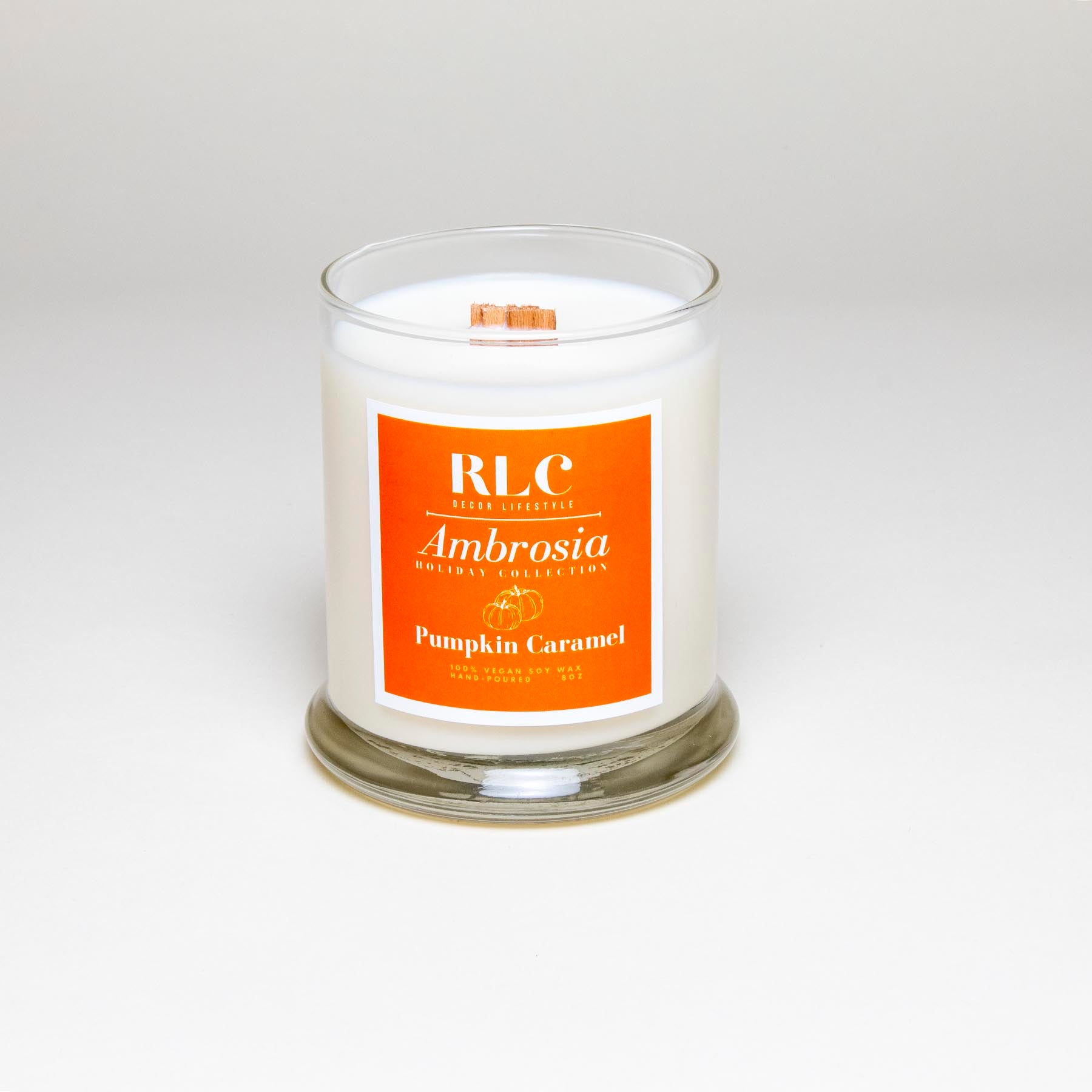 RLC Decor Lifestyle - Ambrosia Pumpkin Caramel scented candle