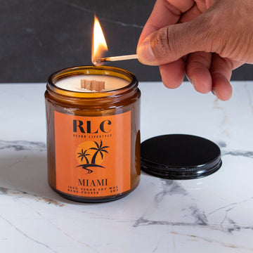 Miami - 100% Vegan Soy Candle - RLC Decor Lifestyle