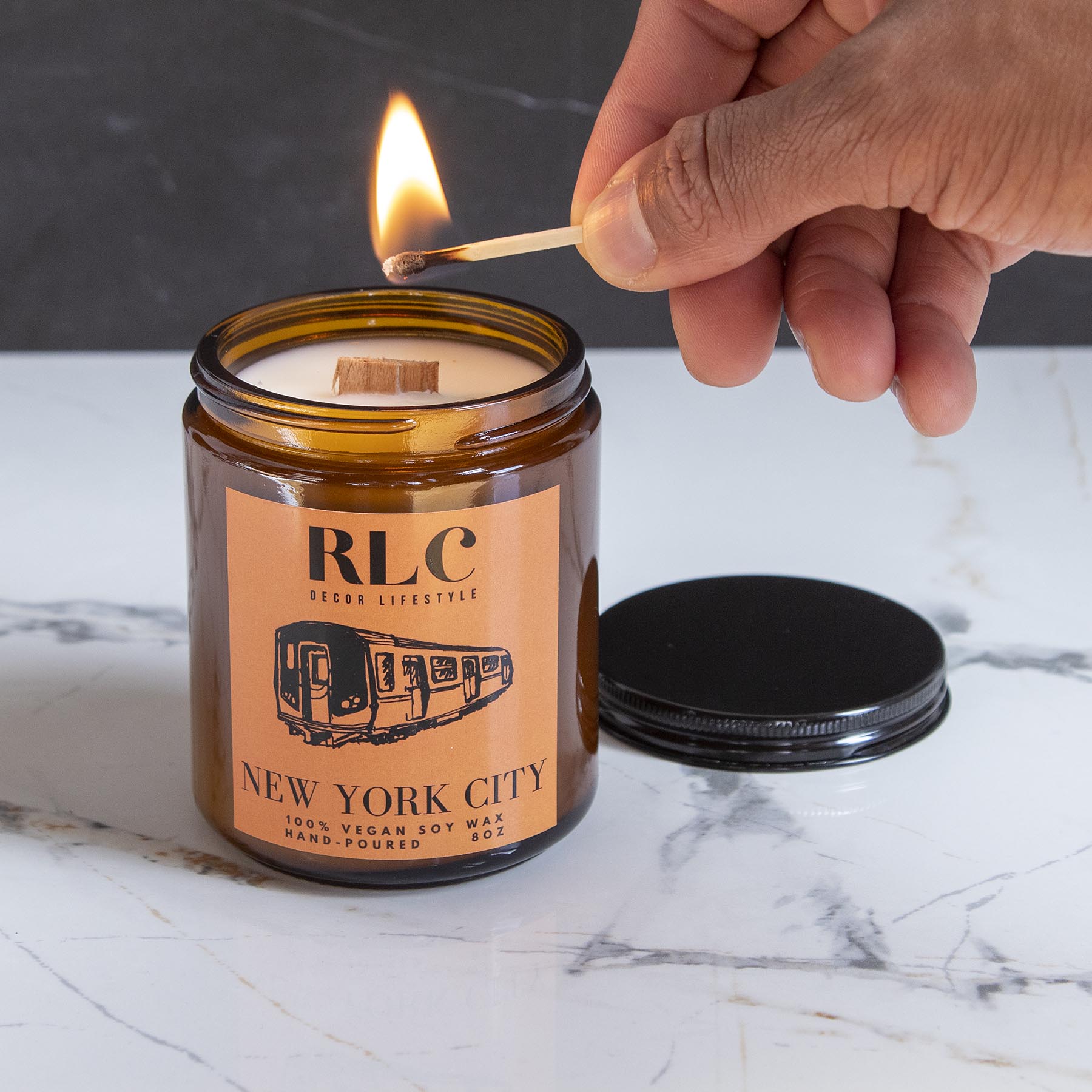 New York City - 100% Vegan Soy Candle - RLC Decor Lifestyle